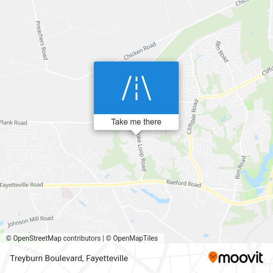 Mapa de Treyburn Boulevard