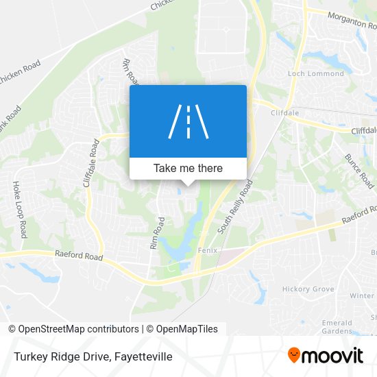 Turkey Ridge Drive map