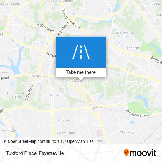 Tuxford Place map