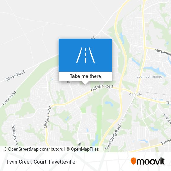Twin Creek Court map