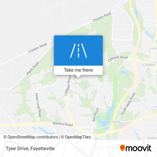 Tyler Drive map