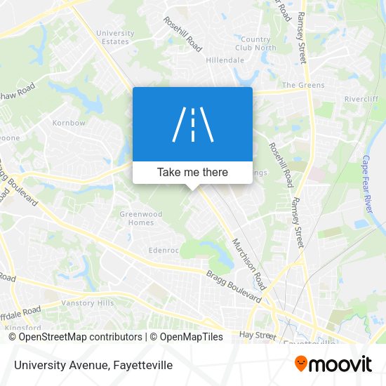University Avenue map