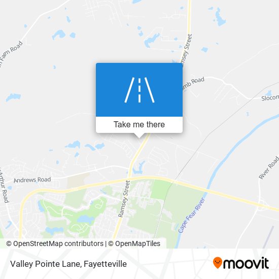 Valley Pointe Lane map