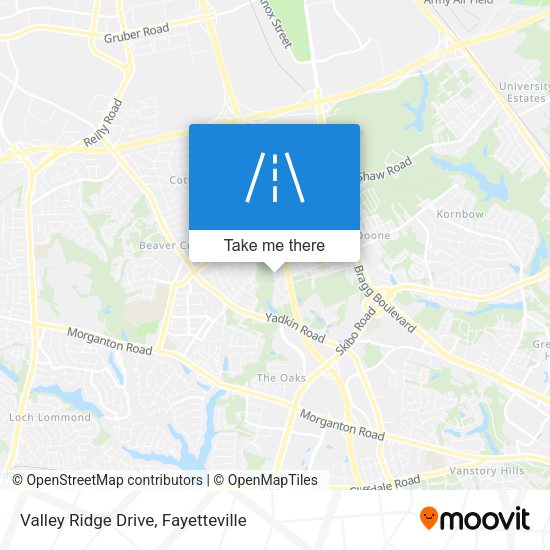 Mapa de Valley Ridge Drive