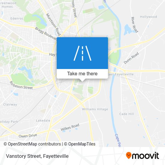 Mapa de Vanstory Street