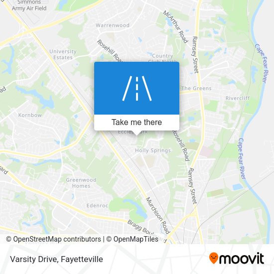 Varsity Drive map