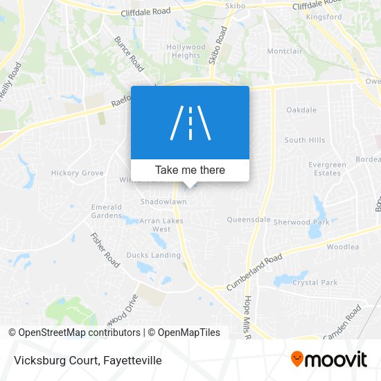 Vicksburg Court map