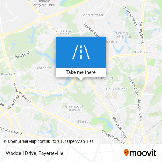 Waddell Drive map