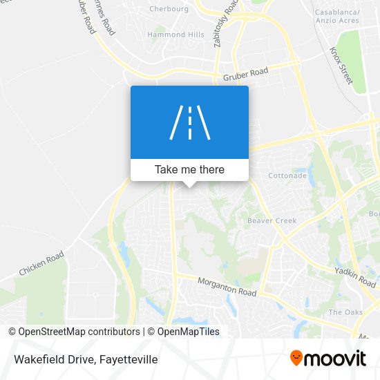 Wakefield Drive map