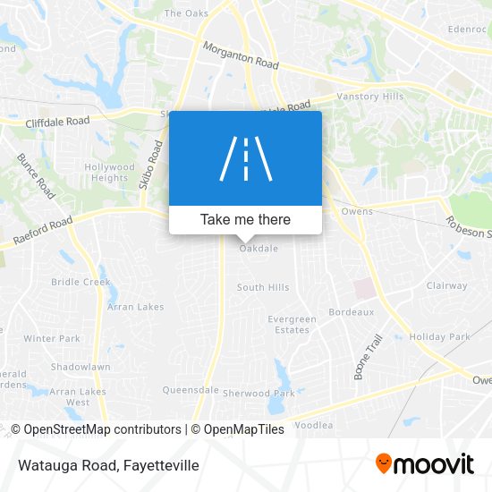 Mapa de Watauga Road