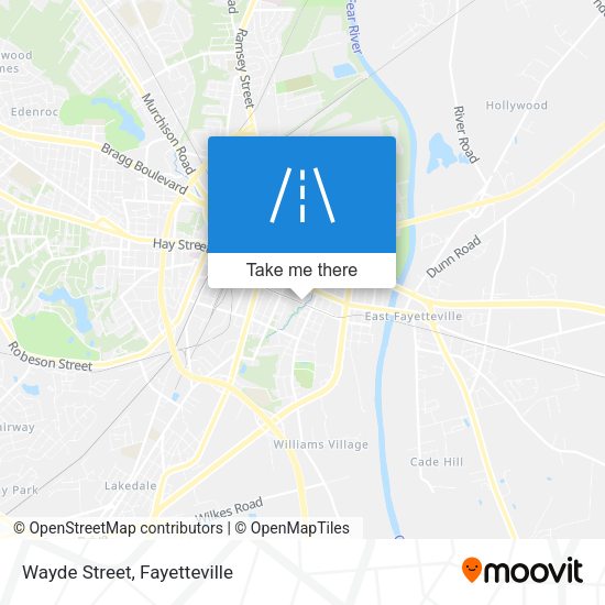 Mapa de Wayde Street