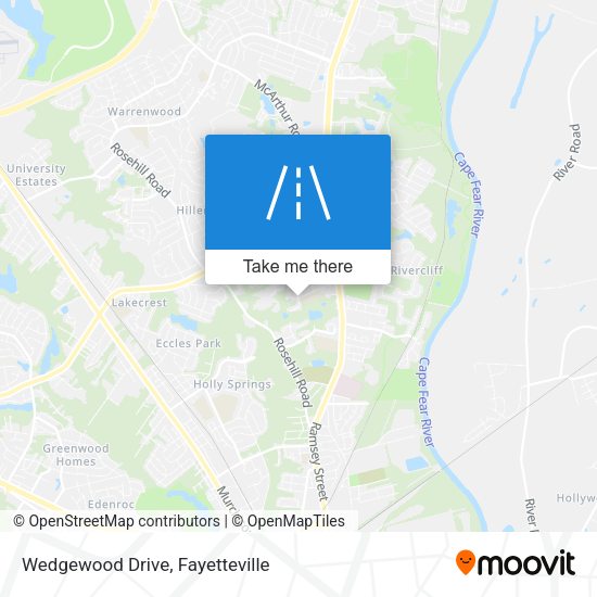 Mapa de Wedgewood Drive