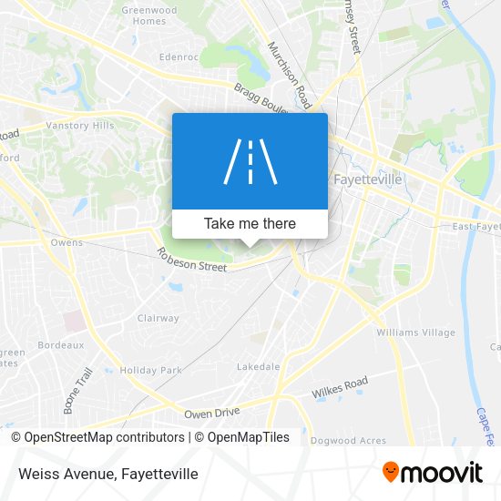 Mapa de Weiss Avenue