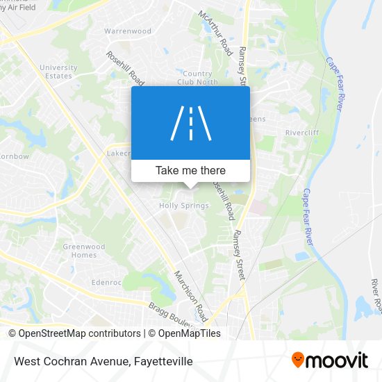 West Cochran Avenue map