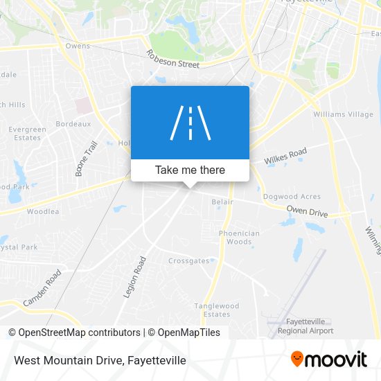 West Mountain Drive map
