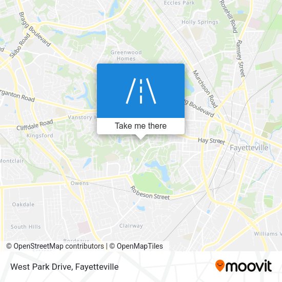 West Park Drive map