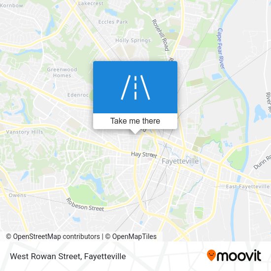 Mapa de West Rowan Street