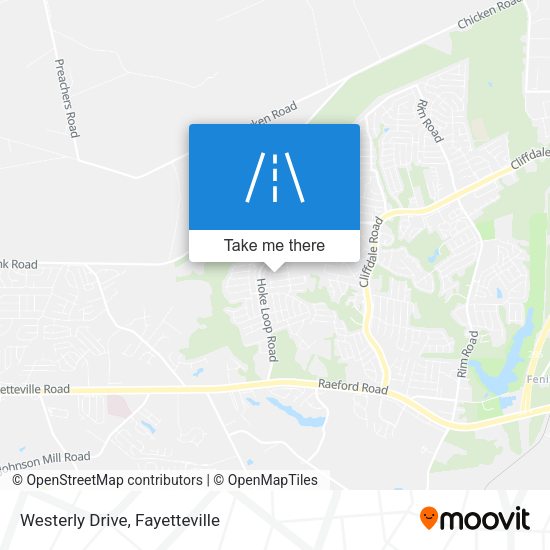 Westerly Drive map