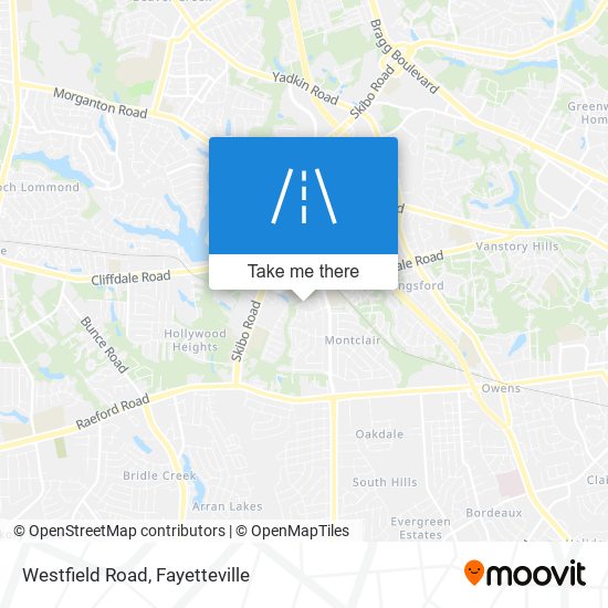 Westfield Road map