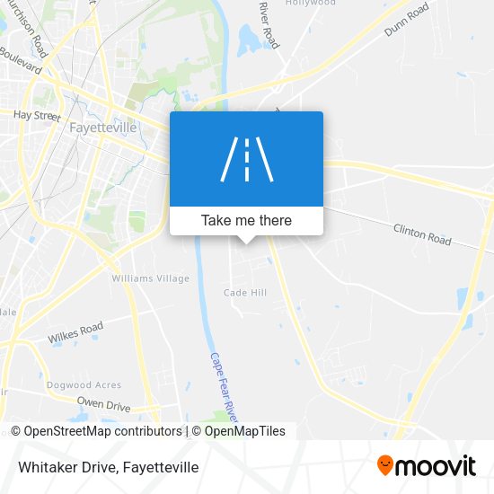 Whitaker Drive map