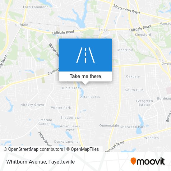 Whitburn Avenue map