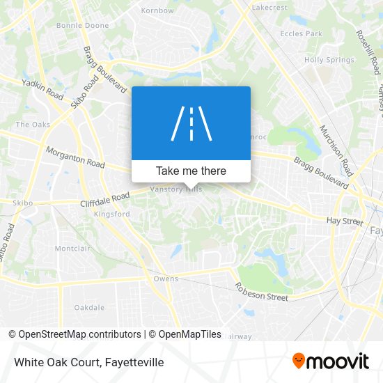 White Oak Court map