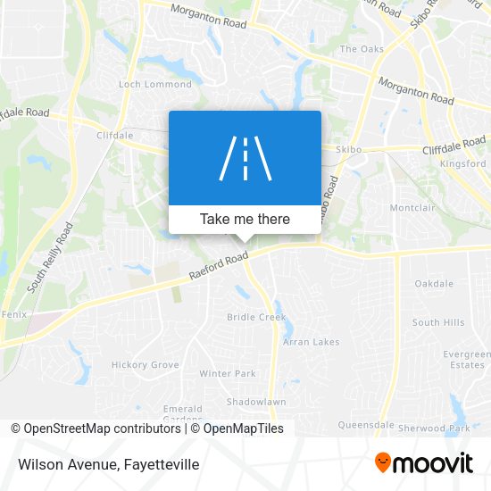 Mapa de Wilson Avenue
