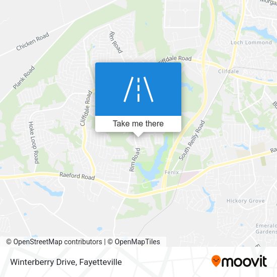 Winterberry Drive map