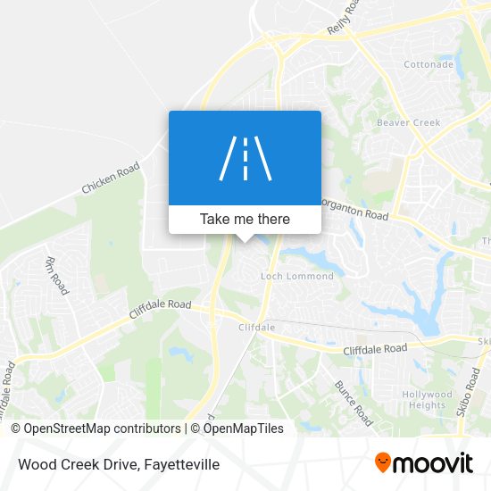 Wood Creek Drive map