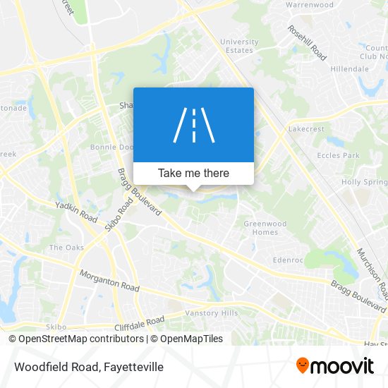 Woodfield Road map