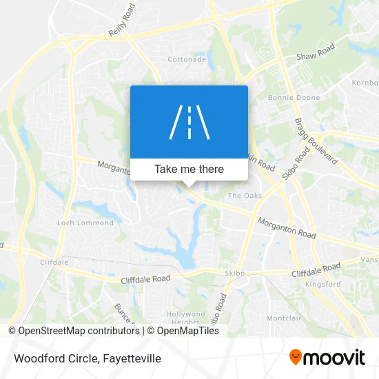Woodford Circle map