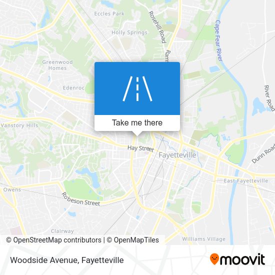 Mapa de Woodside Avenue