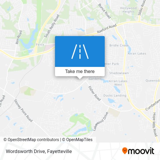 Mapa de Wordsworth Drive