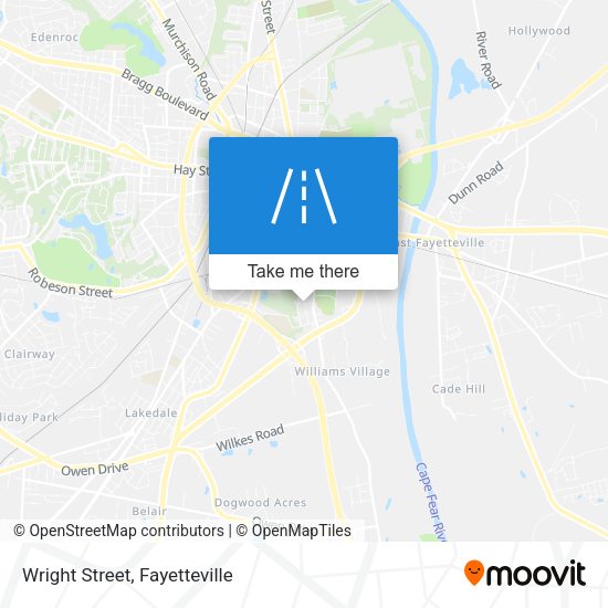 Wright Street map