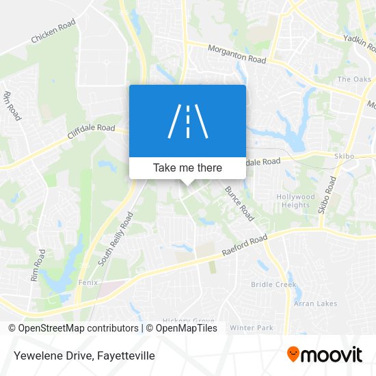 Yewelene Drive map