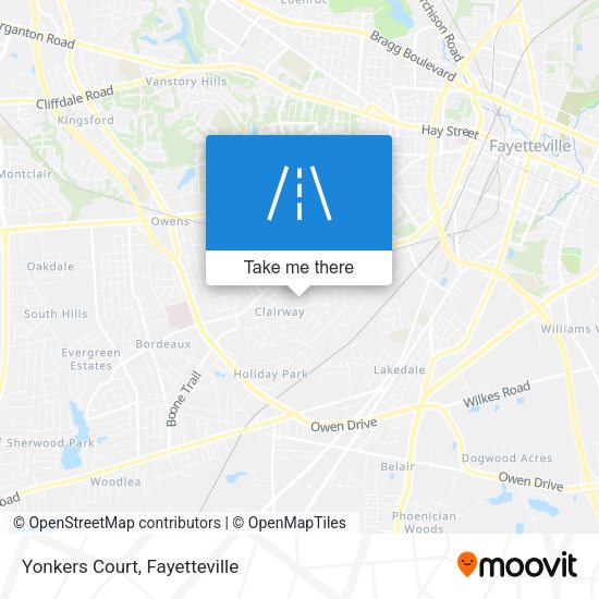 Yonkers Court map