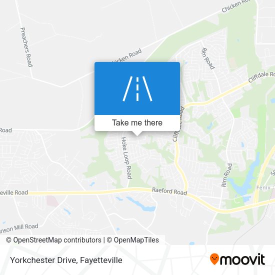 Yorkchester Drive map