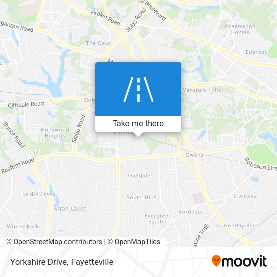 Yorkshire Drive map