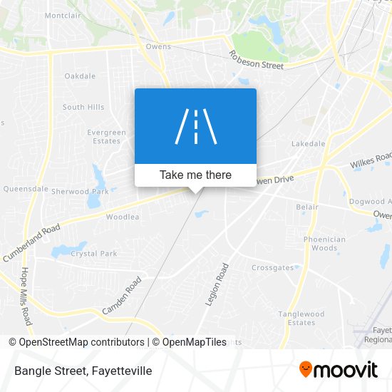 Bangle Street map