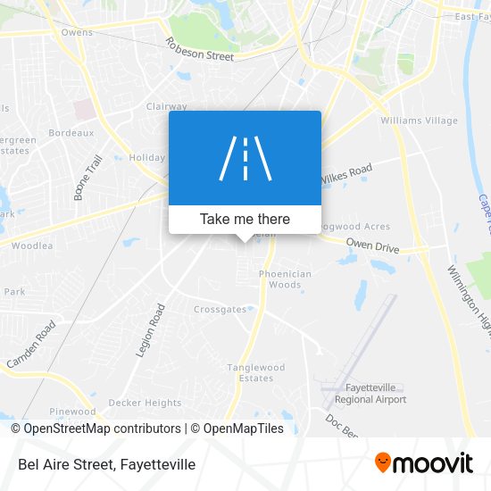 Bel Aire Street map