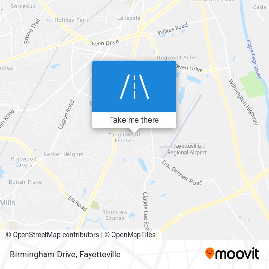 Mapa de Birmingham Drive