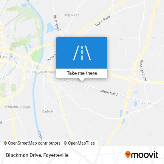 Mapa de Blackman Drive