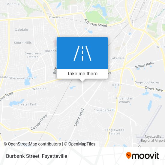 Mapa de Burbank Street