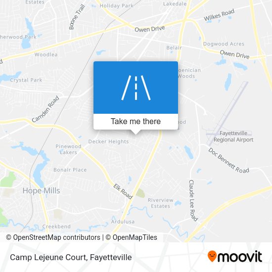 Camp Lejeune Court map
