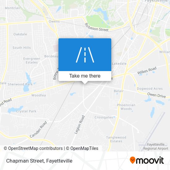 Mapa de Chapman Street
