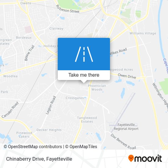 Mapa de Chinaberry Drive