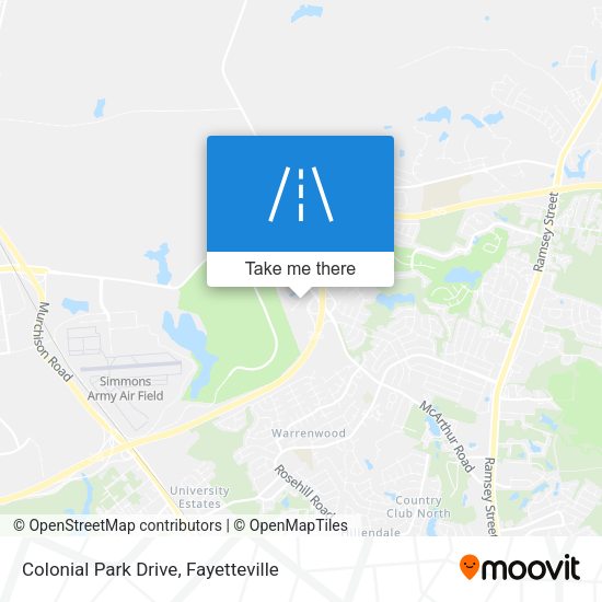 Colonial Park Drive map