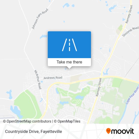 Countryside Drive map