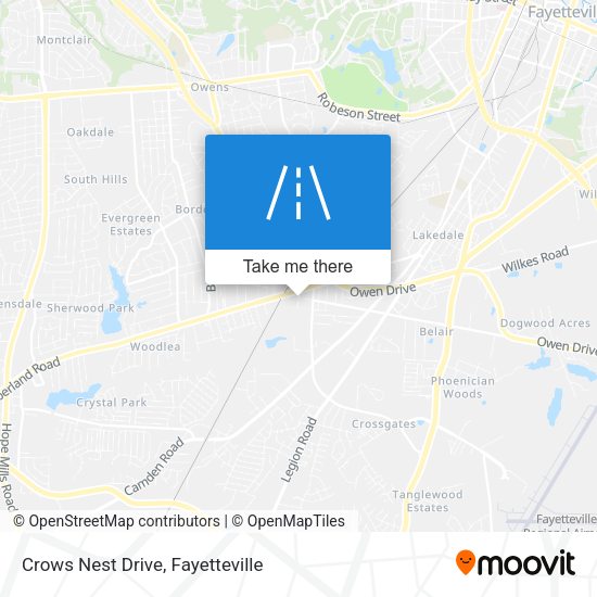 Crows Nest Drive map