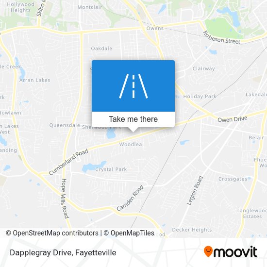 Dapplegray Drive map